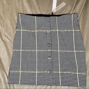 NEW WITH TAGS Sanctuary knit plaid skirt